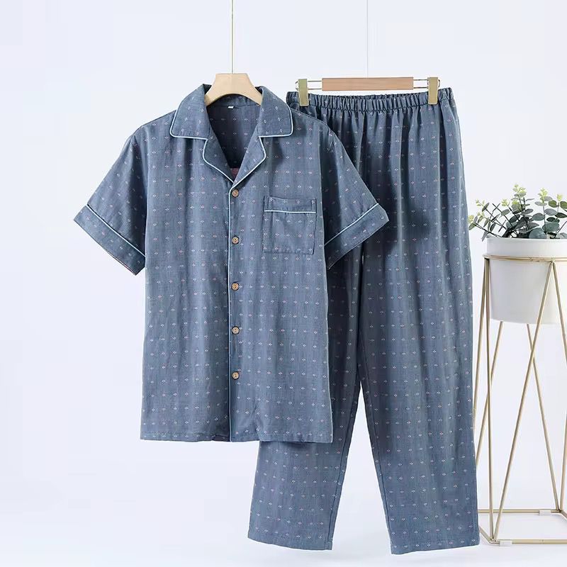 Blue Haven Cotton Men’s Nightwear Set