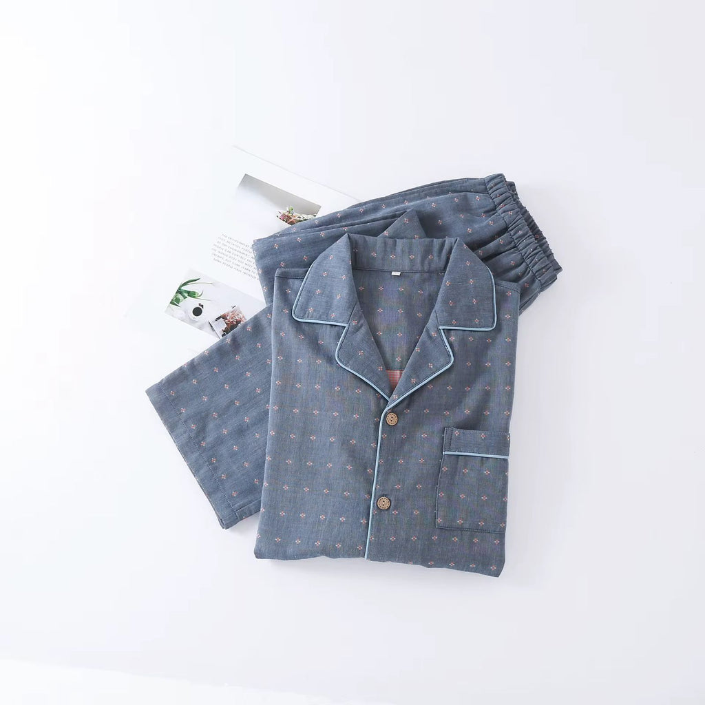 Blue Haven Cotton Men’s Nightwear Set