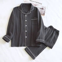 Charcoal Cloud Cotton Men’s Nightwear Set