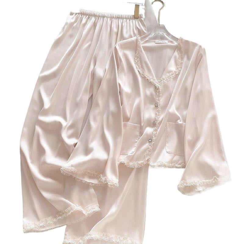 Blush Whisper Satin Nightwear Set