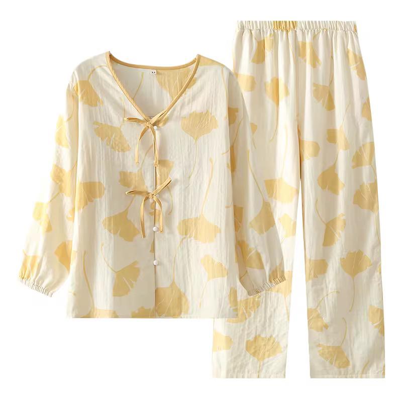 Golden Ginkgo Luxe Cotton Co-ord Set