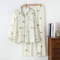 Mint Leaf Serenity Cotton Nightwear Set