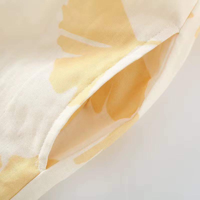 Golden Ginkgo Luxe Cotton Co-ord Set