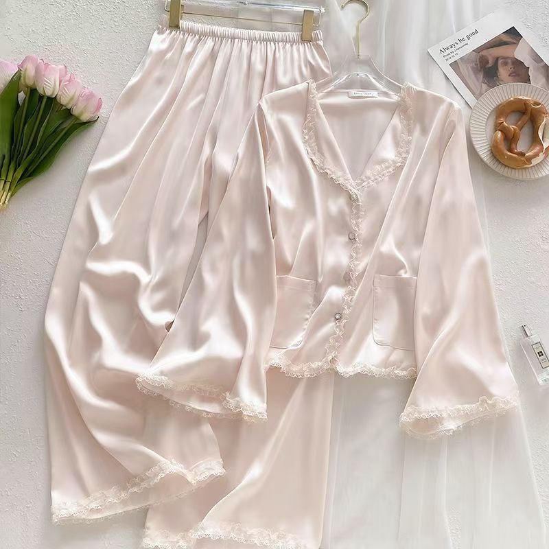 Blush Whisper Satin Nightwear Set