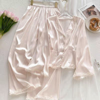 Blush Whisper Satin Nightwear Set