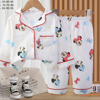 Mini Dreams Cotton Nightsuit Set – Mickey Print