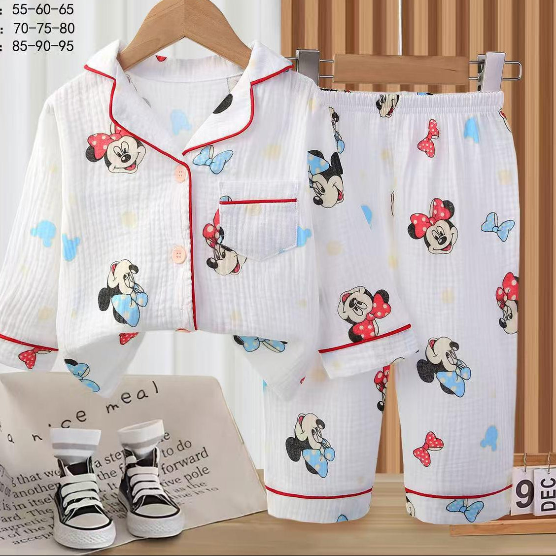 Mini Dreams Cotton Nightsuit Set – Mickey Print