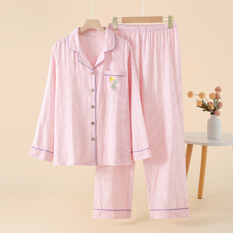 Blush Bloom Cotton Night Suit