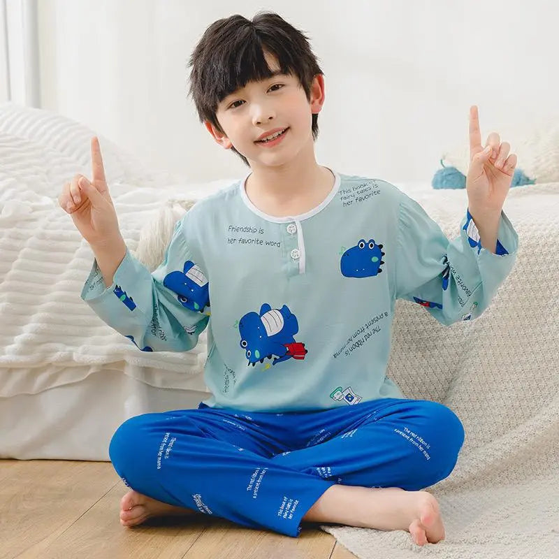 Dino Buddy Boys Nightsuit Set 🦕