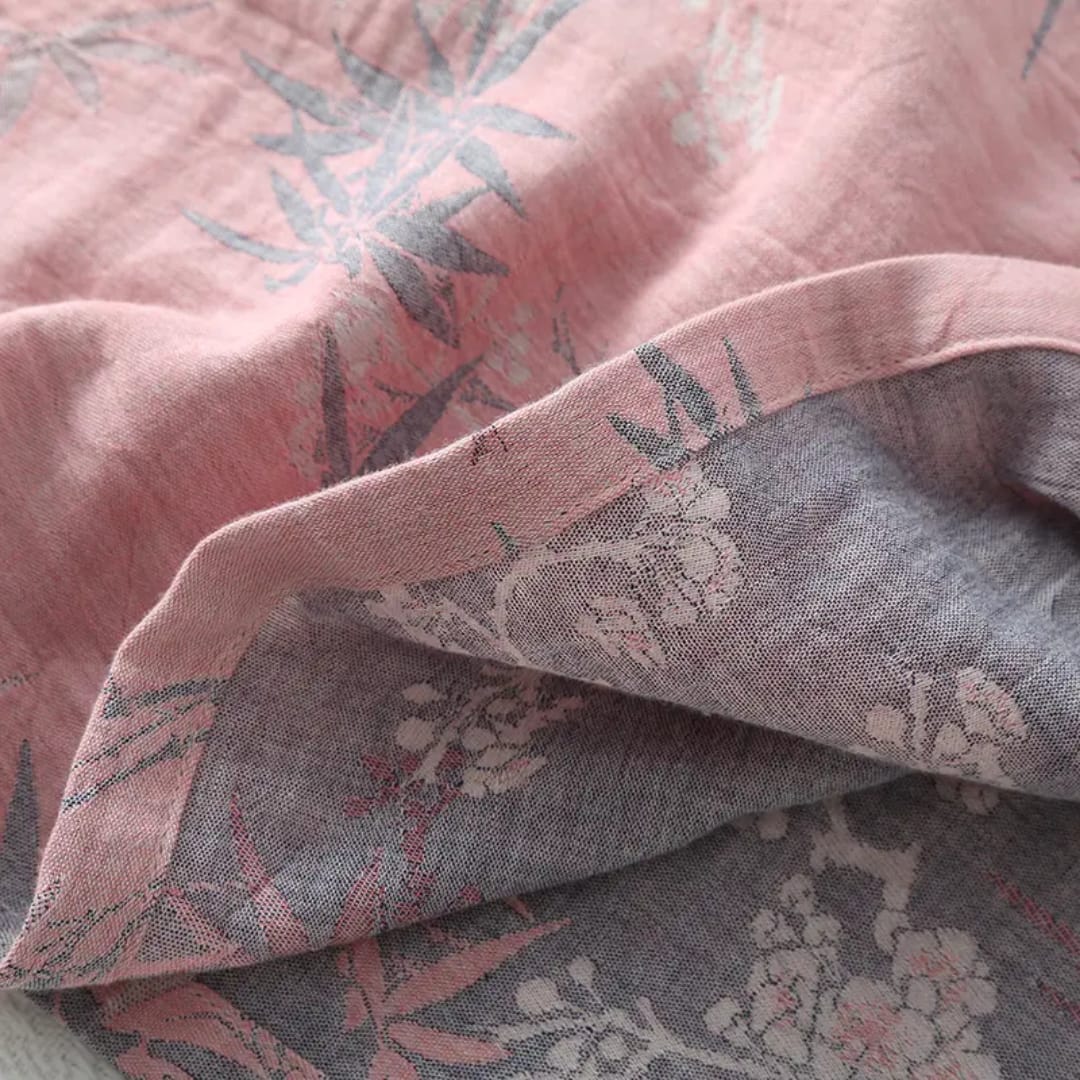 Blush Floral Cotton Night Dress – Soft & Comfortable Sleepwear